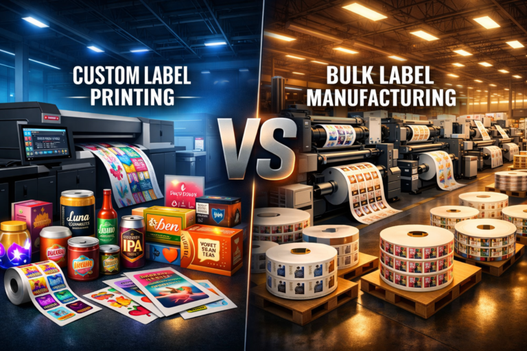 custom versus bulk label printing