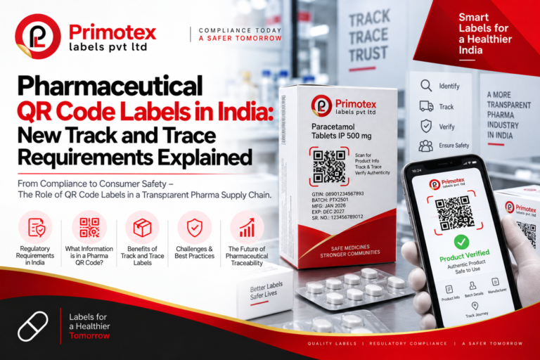 Pharmaceutical QR Code Labels in India