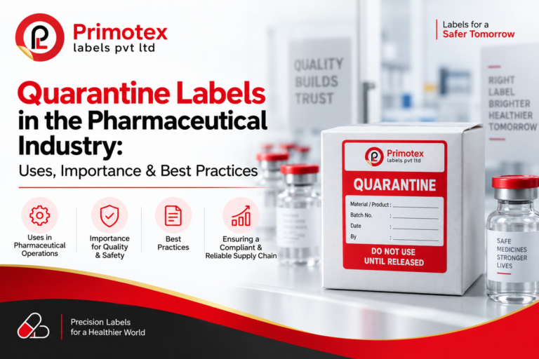 Quarantine Labels in the Pharmaceutical Industry
