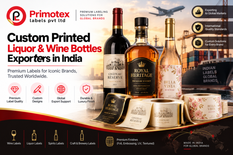 Custom Printed Liquor & Wine Bottles Exporters in India